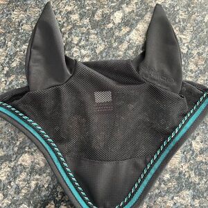 Black and Teal Pet Hood